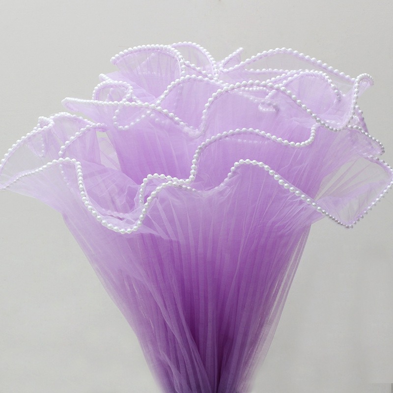 Pearl Wave Yarn floral decoration purple Pearl Wave Yarn floral decoration purple