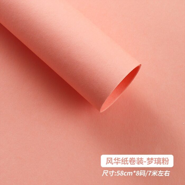 Monochrome Rose Bouquet Paper rolls deep pink
