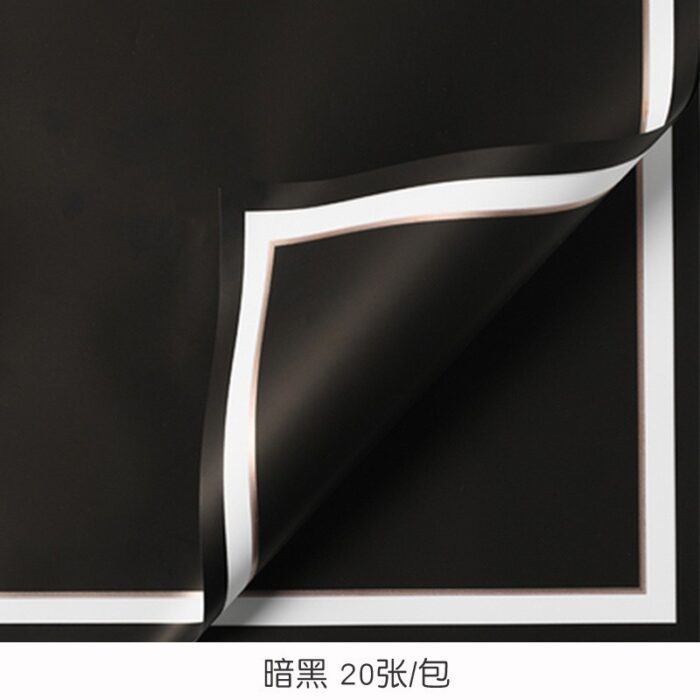 Memory Frame Flower Wrapping black