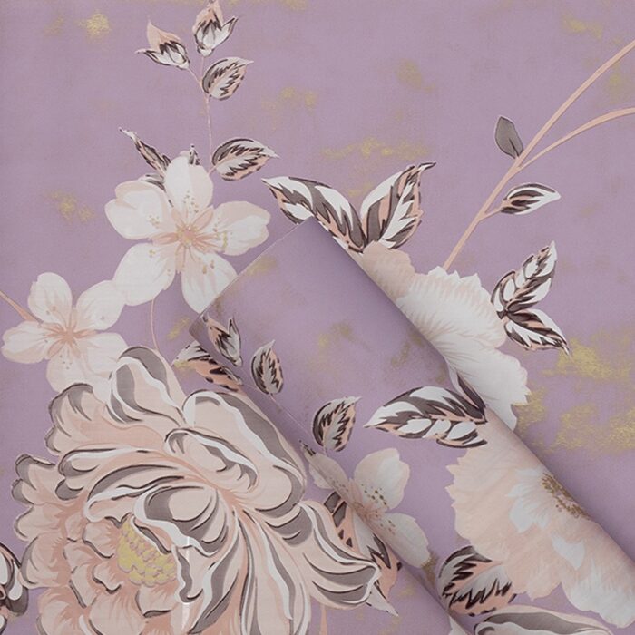 Fragrant Rose Wrapping Paper light purple