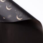 Moon Goddess Bouquet Wrapping Paper black