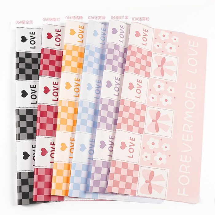 Sweetheart Lover Flower Wrapping Paper waterproof floral wrap 56x56 cm