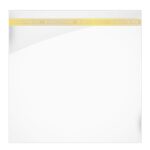 Simple Gold Letter Flower Wrapping Paper waterproof 56x56cm