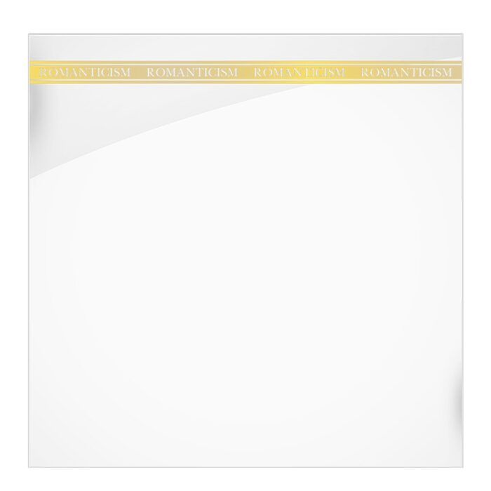 Simple Gold Letter Flower Wrapping Paper waterproof 56x56cm