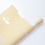 Swan Flower Wrapping Paper yellow