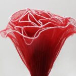 Pearl Wave Yarn floral decoration wine red