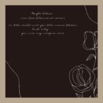 INS Style Floral Wrapping Paper black khaki