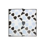 Giraffe Floral Wrapping Paper black blue