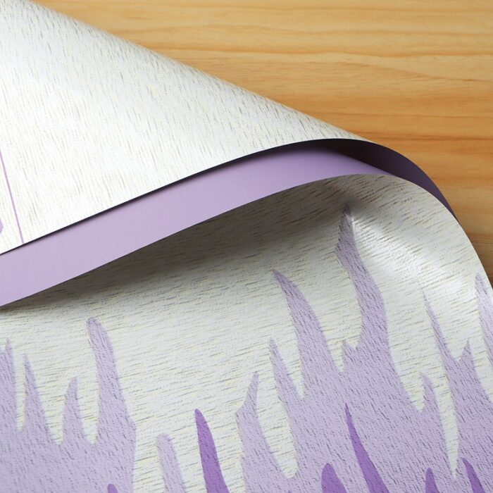 Coral Secret Floral Wrapping Paper purple