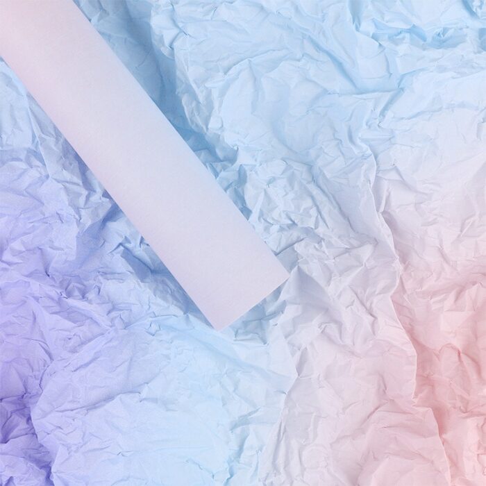 Gradient Sydney Bouquet Wrapping Paper blue pink
