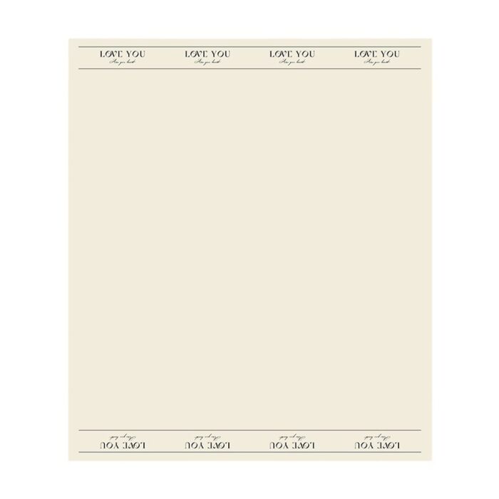 Love Edge Flower Wrapping Paper milky