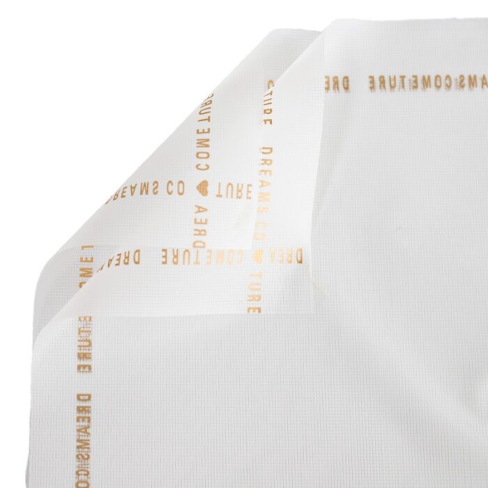 Loli Grid Flower Wrapping Paper white