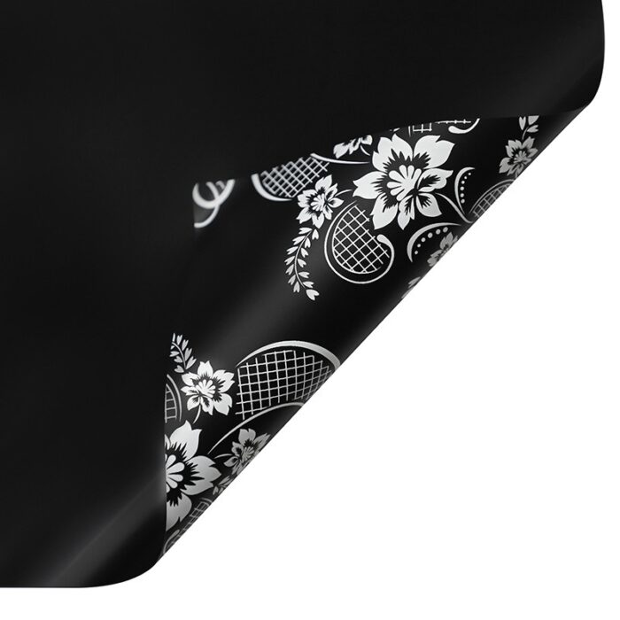 Memories Flower Wrapping Paper black