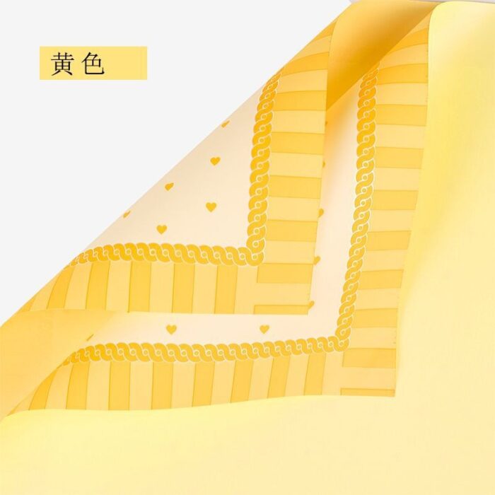 Princess Dress Flower Wrapping Paper yellow