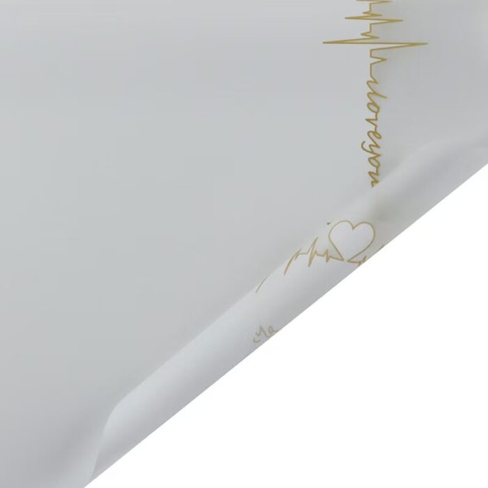 Heartbeat Jelly Bouquet Wrapping Paper white