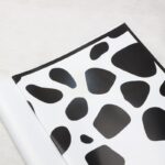 Giraffe Floral Wrapping Paper white black