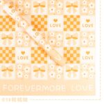 Sweetheart Lover Flower Wrapping Paper yellow