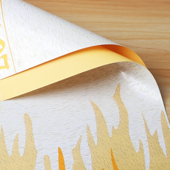 Coral Secret Floral Wrapping Paper yellow