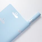 Swan Flower Wrapping Paper blue
