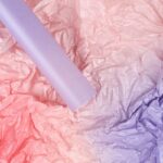 Gradient Sydney Bouquet Wrapping Paper pink purple
