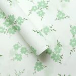 Spring Floral Print Wrapping Paper green