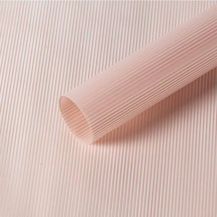 Smog Line Flower Wrapping Paper rose pink