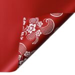 Memories Flower Wrapping Paper red