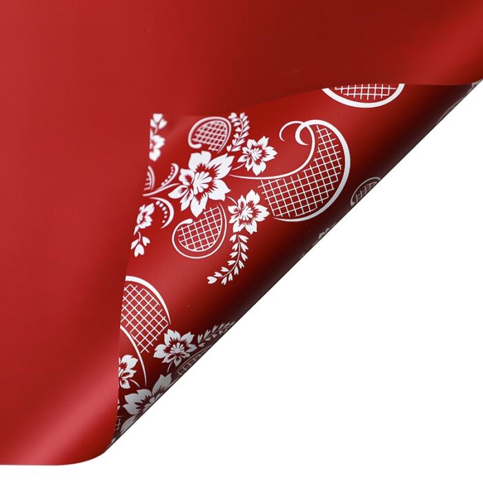 Memories Flower Wrapping Paper red