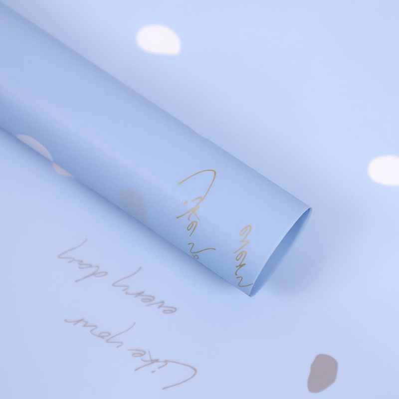 Petal Rain Bouquet Wrapping Paper blue Petal Rain Bouquet Wrapping Paper blue