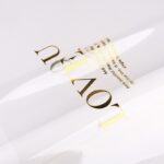 Simple Gold Letter Flower Wrapping Paper gold