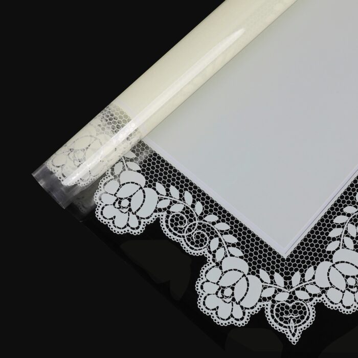 Little Lace Cellophane Bouquet Wrapping Paper yellow