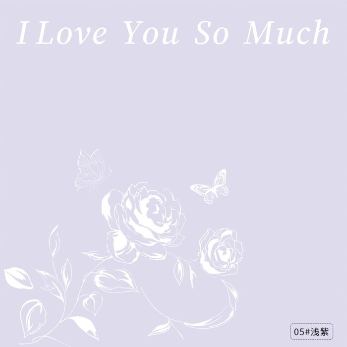 Romantic Rose Wrapping Paper light purple
