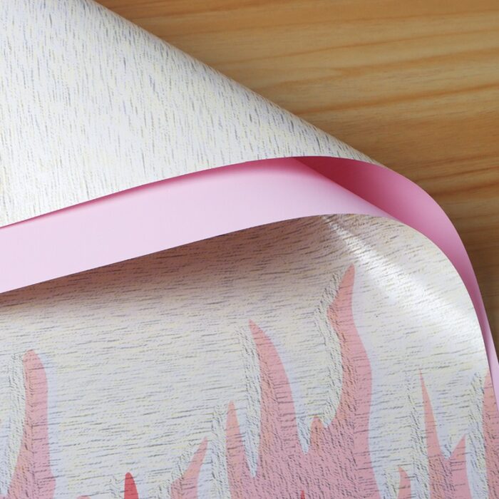 Coral Secret Floral Wrapping Paper purple