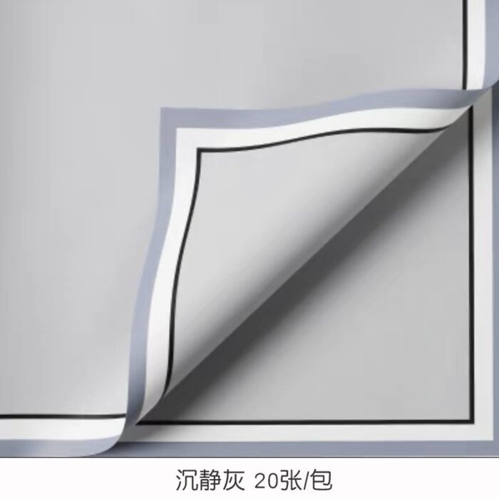 Memory Frame Flower Wrapping light grey