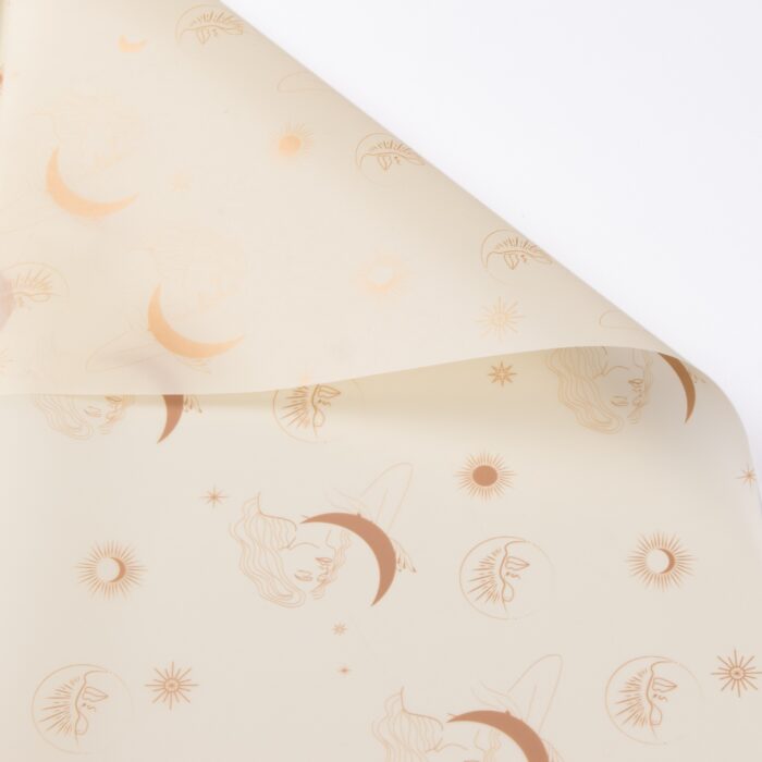 Moon Goddess Bouquet Wrapping Paper yellow