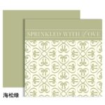 Heart to Heart Flower Wrapping Paper green