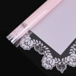 Little Lace Cellophane Bouquet Wrapping Paper pink