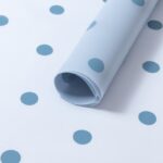 Crystal Bubble Bouquet Wrapping Paper blue