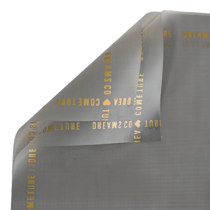 Loli Grid Flower Wrapping Paper grey