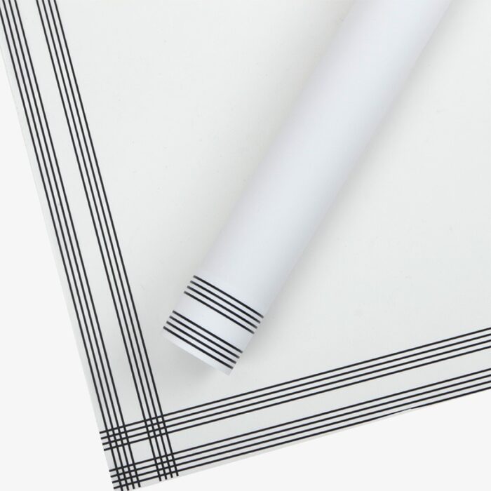 Nocturne Floral Wrapping Paper white