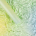 Gradient Sydney Bouquet Wrapping Paper yellow blue