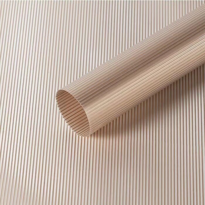Smog Line Flower Wrapping Paper rose gold