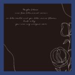 INS Style Floral Wrapping Paper black blue