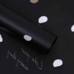 Petal Rain Bouquet Wrapping Paper black