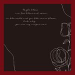 INS Style Floral Wrapping Paper black red