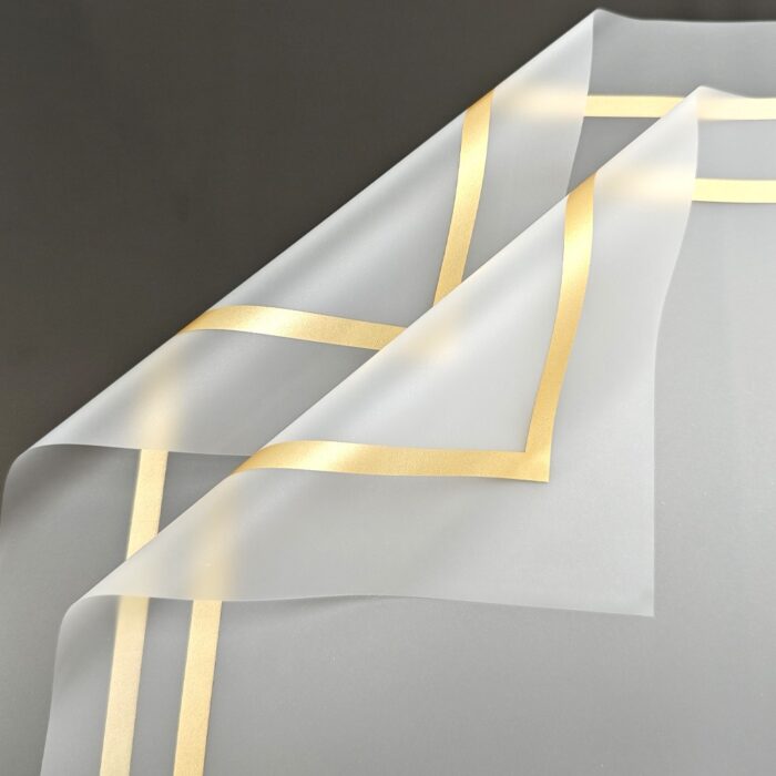 Simple Smog Bouquet Wrapping Paper gold
