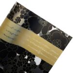 Garden Life floral Wrapping Paper black