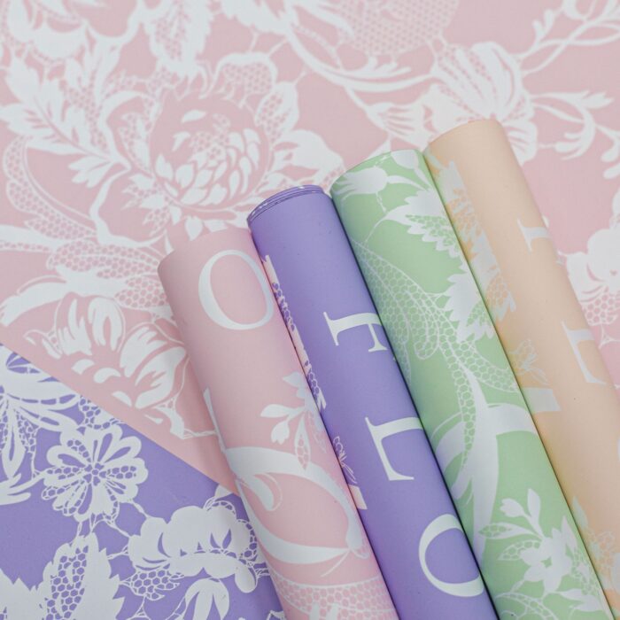 Lace Flower Wrapping Paper waterproof 56x56 cm