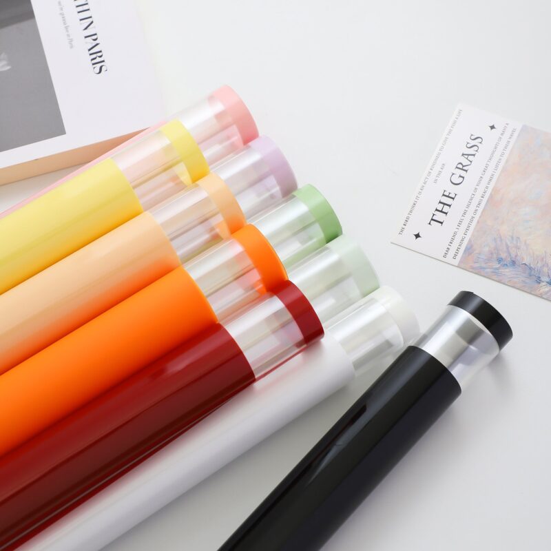 Transparent Edge Floral Wrapping Paper