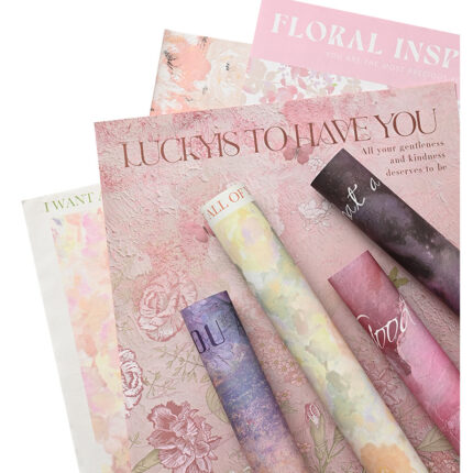 Dream Garden Flower Wrapping Paper for weddings and gifts